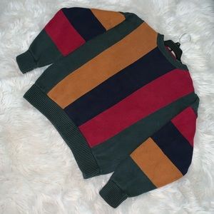 90’s color blocked sweater